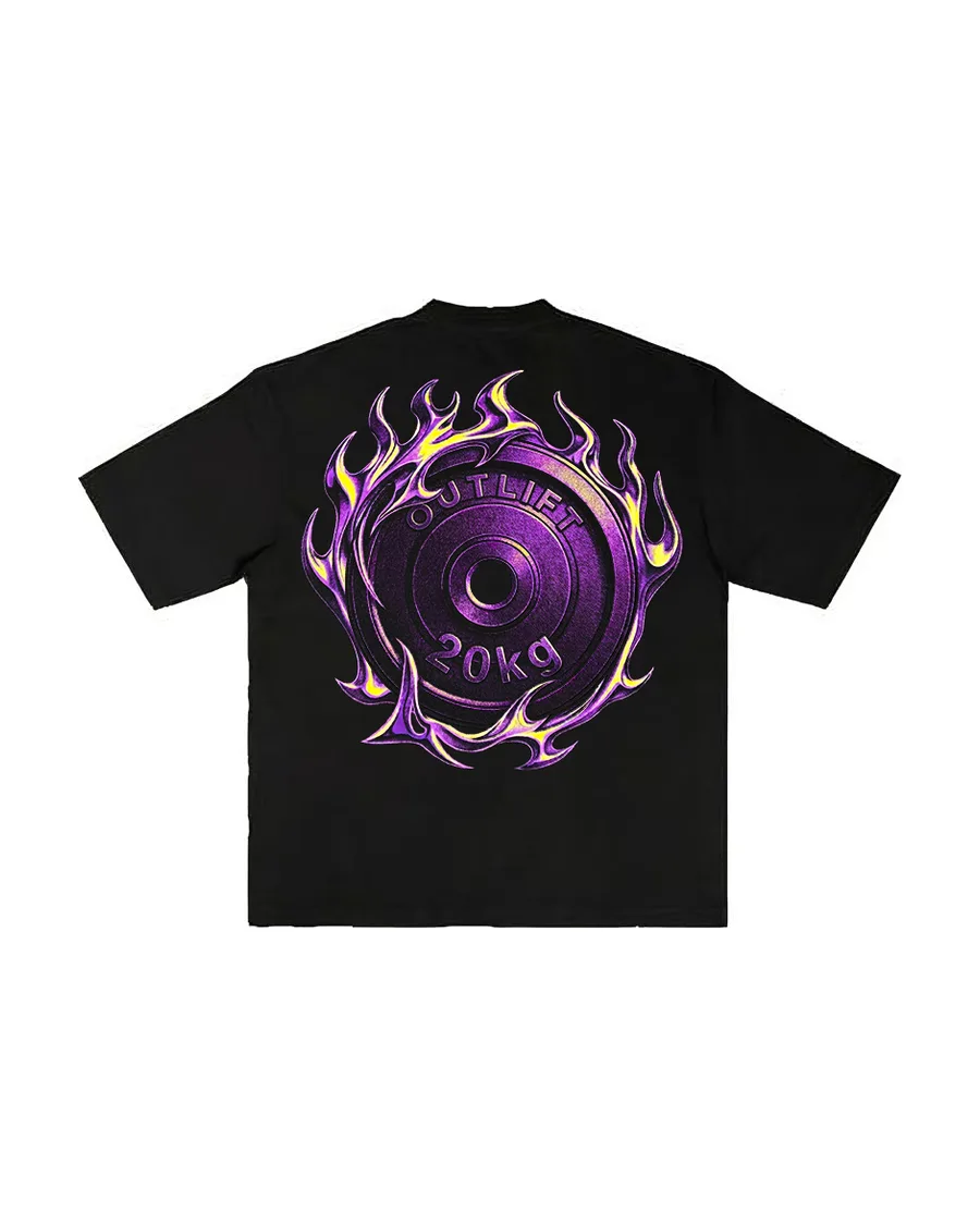 Playera Plate on Fire de OUTLIFT, vista de espalda